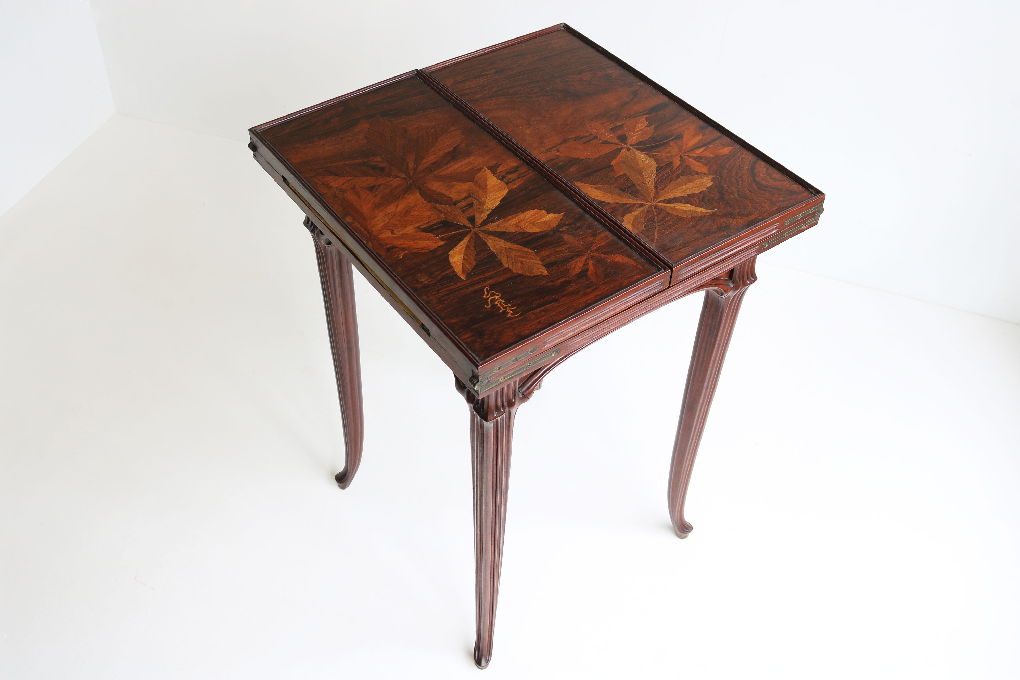 Art Nouveau Games table / side table by Emile Gallé 1910