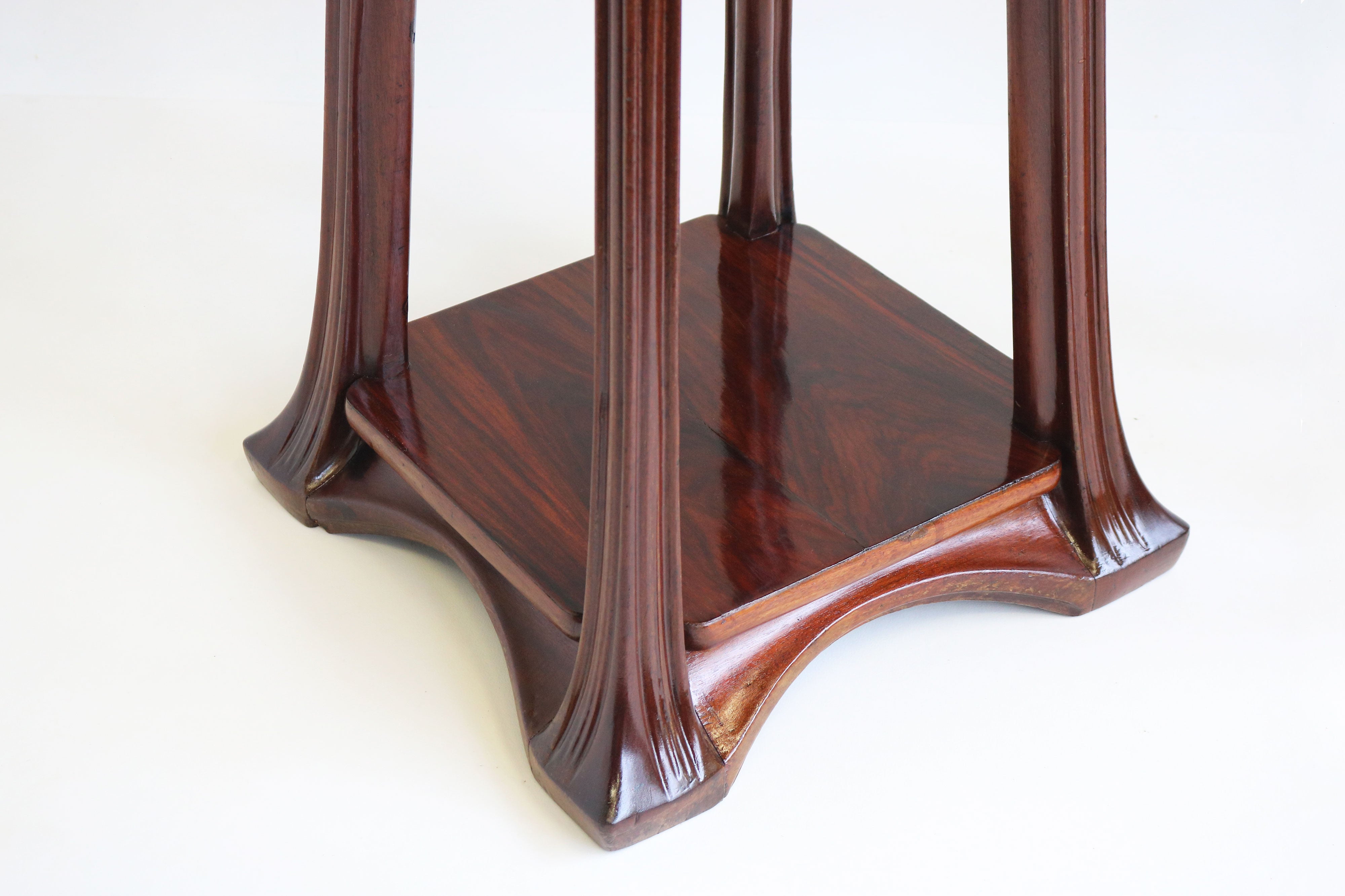 Pair of Plant Stands by Louis Majorelle 1907 Mahogany #1