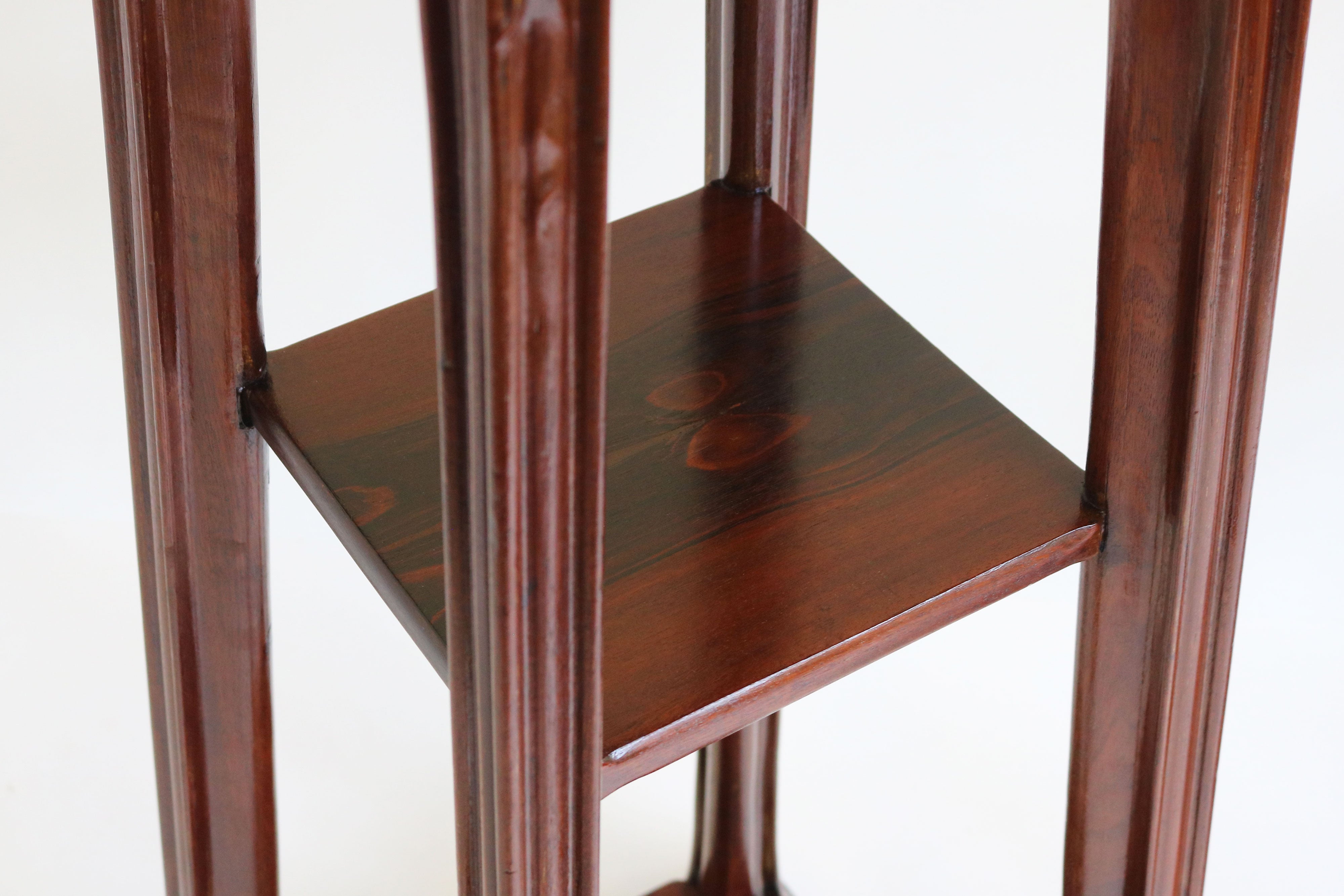 Pair of Plant Stands by Louis Majorelle 1907 Mahogany #1