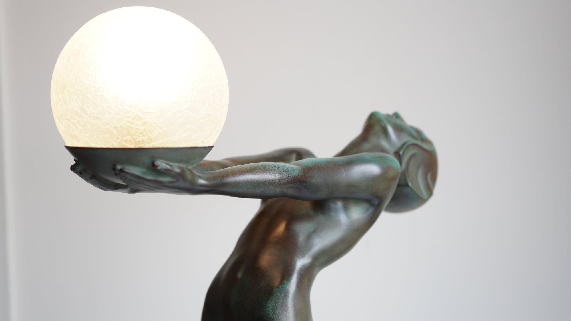 Art Deco ''Luminia'' table lamp by Max Le Verrier 1920