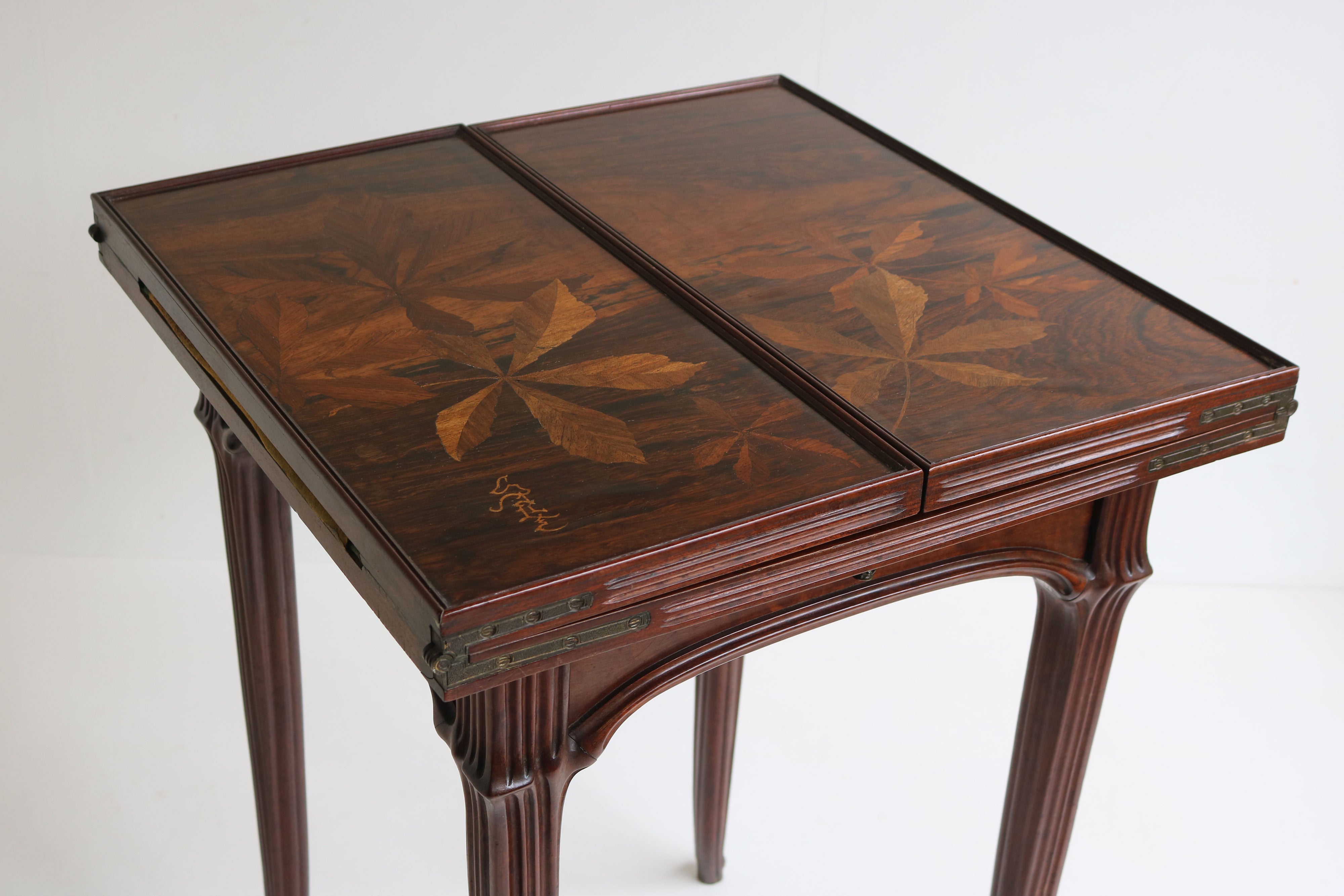 Art Nouveau Games table / side table by Emile Gallé 1910