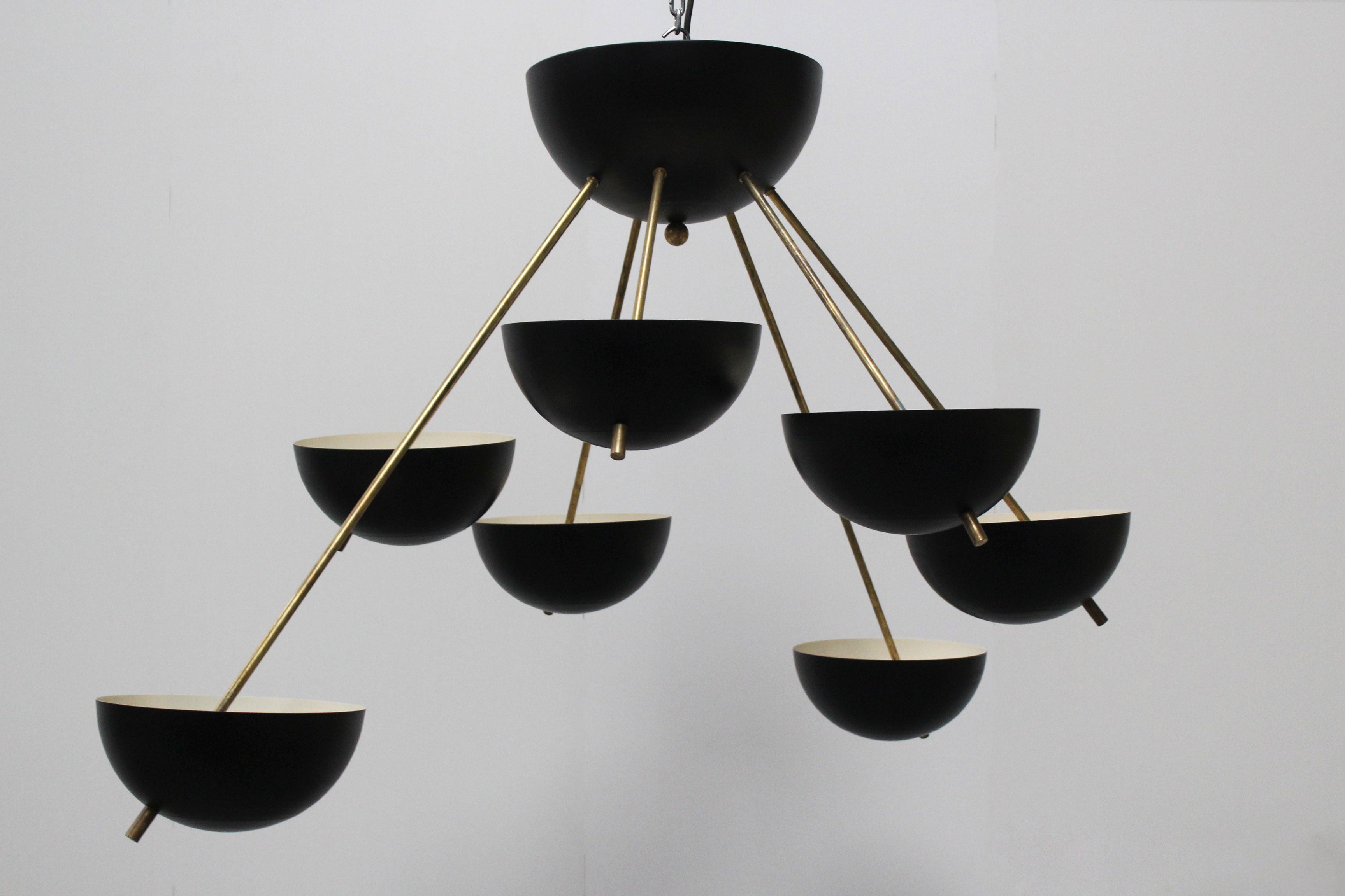 Italian Sputnik Design chandelier 1958 Stilnovo