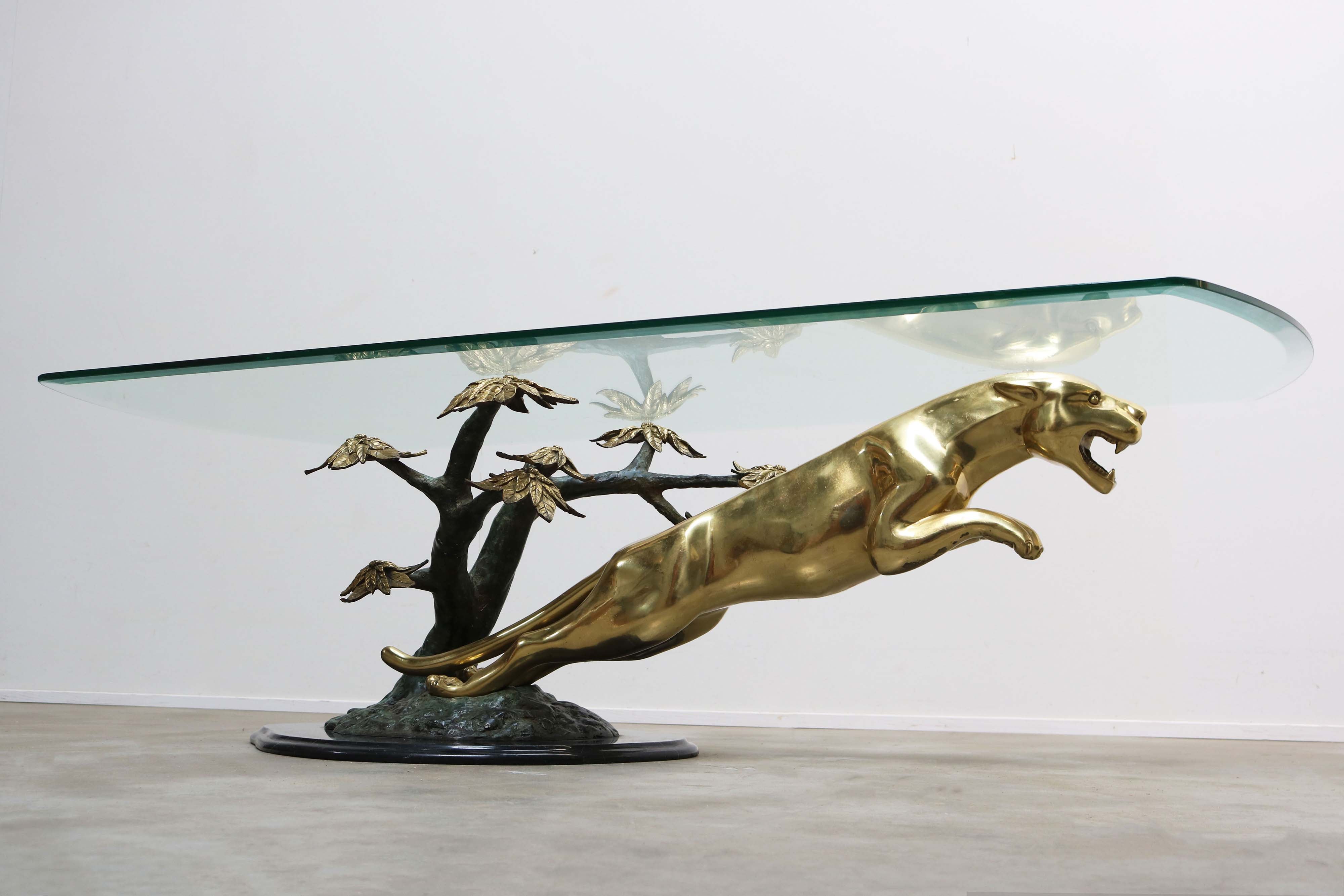 Maison Jansen ''Leaping Panther'' Coffee table 1960