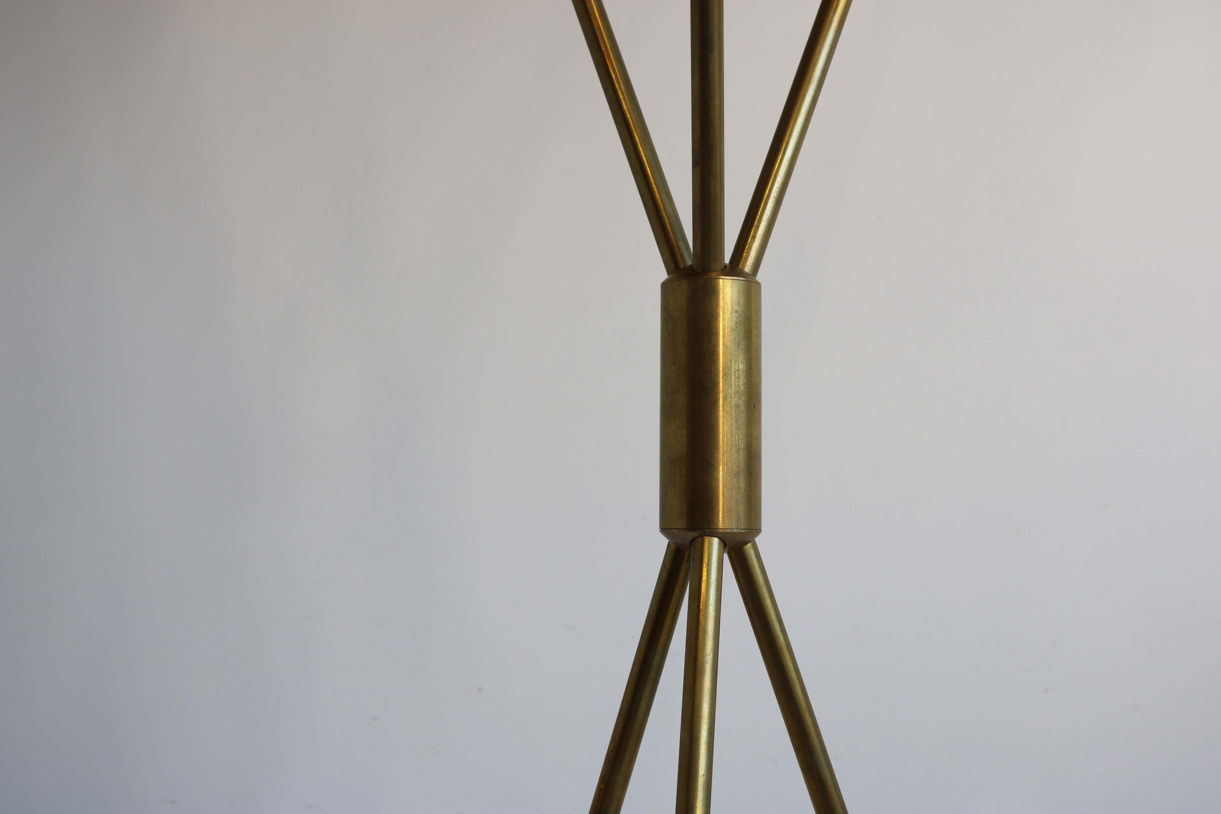 1 of 2 Italian minimalist Floor lamp attributed Stilnovo 1950