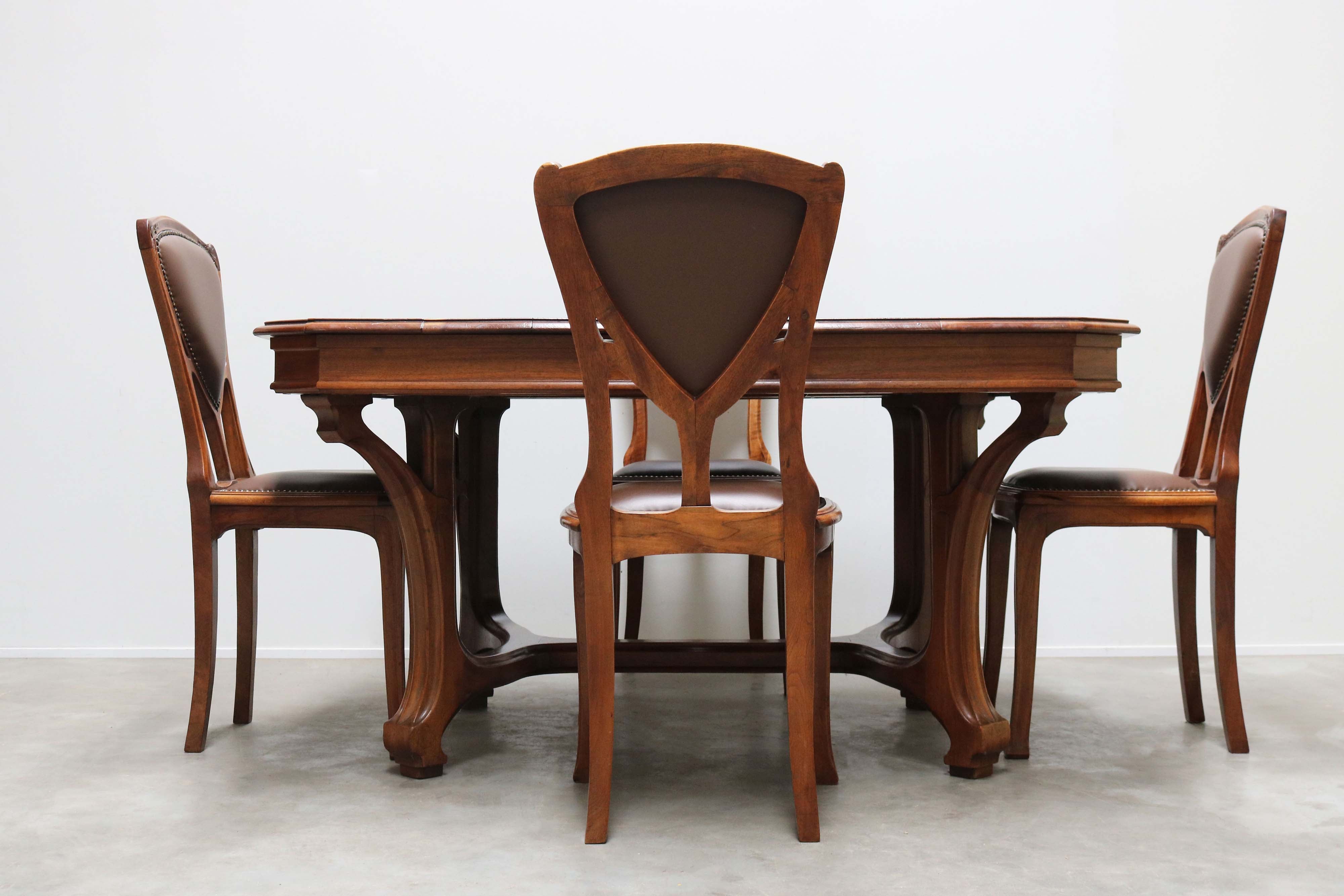 Art Nouveau Dining set by Eugene Vallin 1903